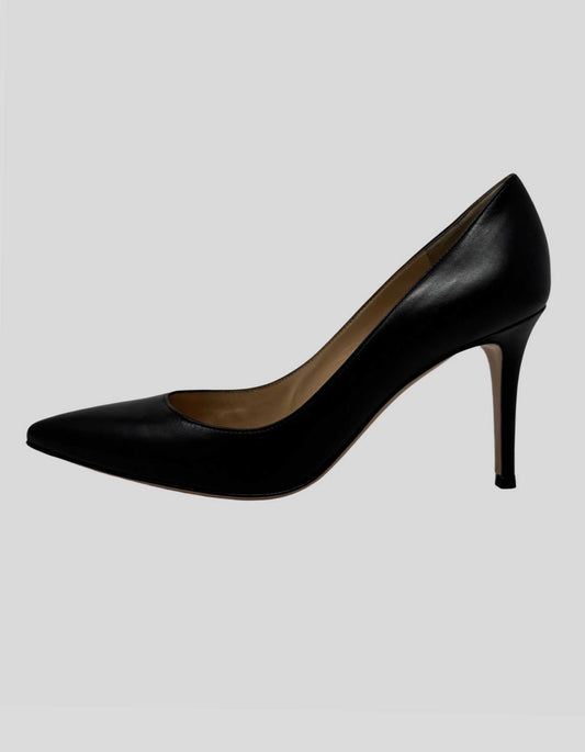 GIANVITO ROSSI Leather D’Orsay Pumps - 39.5 IT