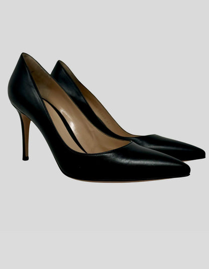 GIANVITO ROSSI Leather D’Orsay Pumps - 39.5 IT