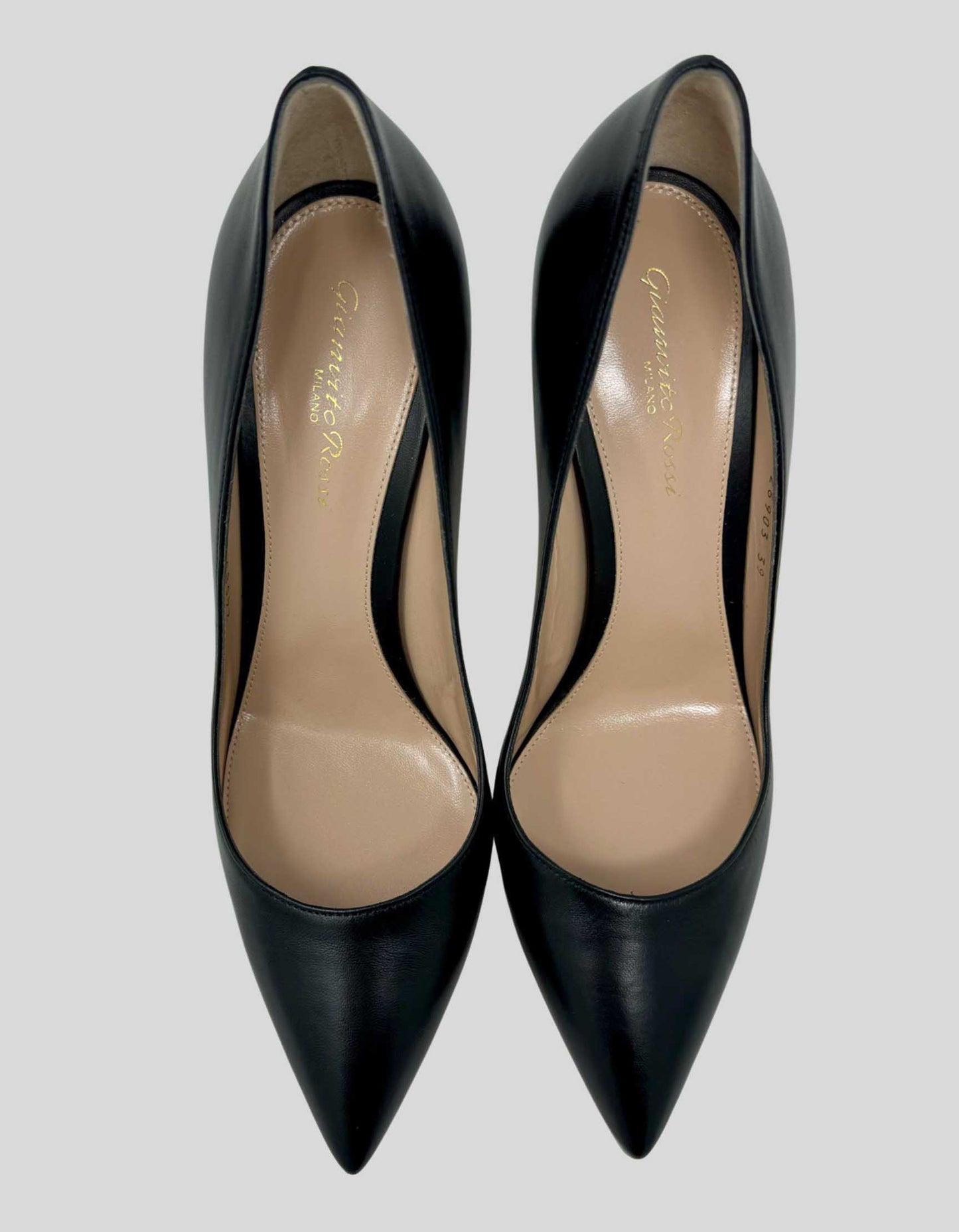 GIANVITO ROSSI Leather D’Orsay Pumps - 39.5 IT