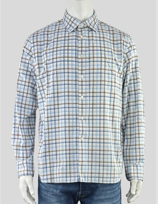 JOSEPH ABBOUD Button Front Shirt - Large