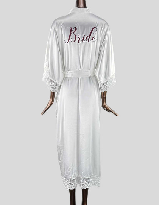 BRIDE Satin Robe - Small