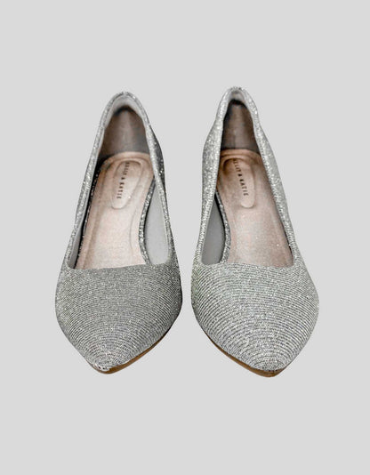 KELLY & KATIE Silver Pumps - 8 US