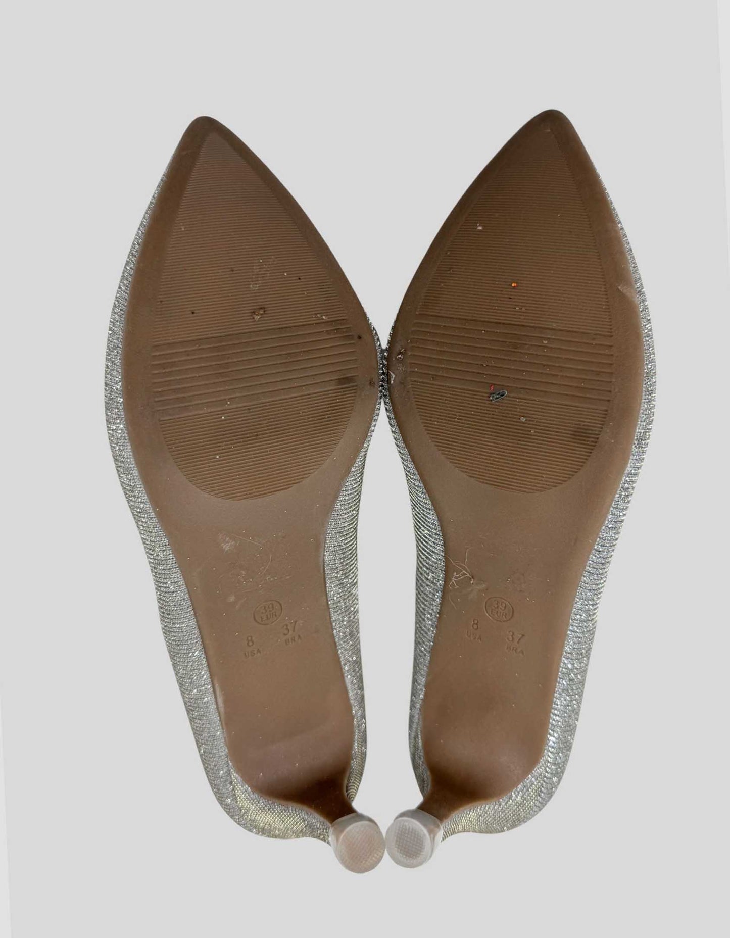 KELLY & KATIE Silver Pumps - 8 US