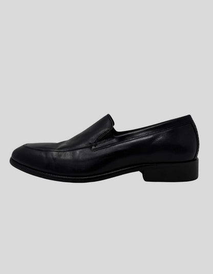 JOHNSTON & MURPHY Black leather Loafers for men - 10 US