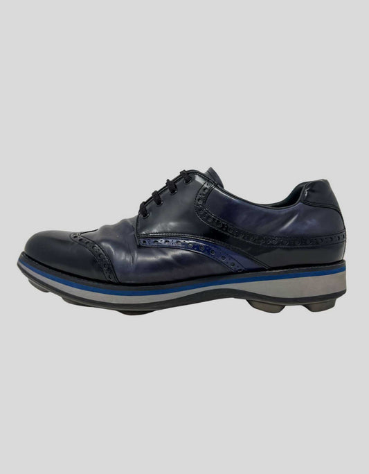 PRADA Golf Brogue Oxford Sneaker Shoes - 10 US