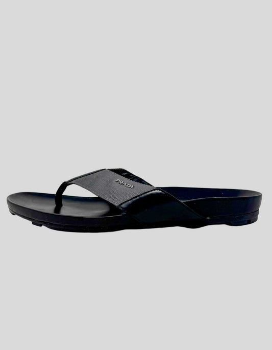 Prada Sport Leather Flip Flops - 11 US